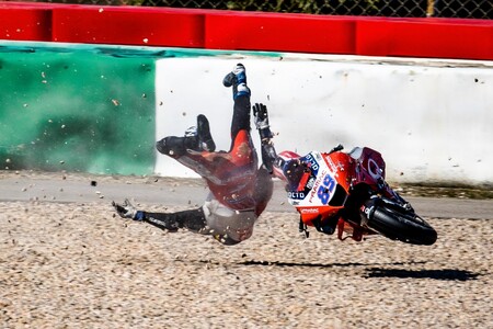 Jorge Martín sufrió una caída de 26 G, la tercera más dura de la historia de MotoGP, y tampoco estará en Le Mans
