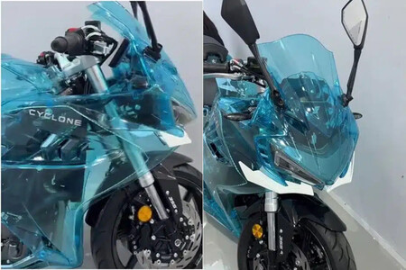 El mayor fabricante chino de motos acaba de sacar una moto transparente. Parece un acuario, y trae hasta alerones a lo MotoGP