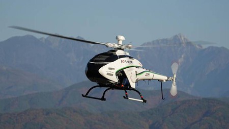 Una Kawasaki H2R voladora de 310 CV con forma de helicóptero es la loca idea de los japoneses para conquistar el aire. Y no veas cómo suena